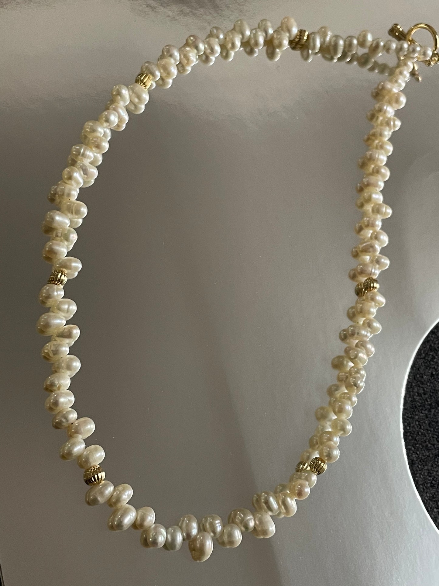 Staggered Pearl Necklace